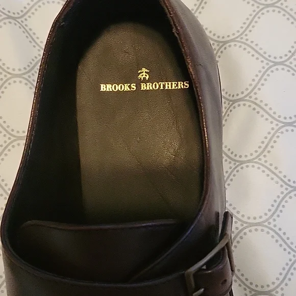Size 10 Brooks Brother Monk Strap Dress Shoes - Picture 4 of 4
